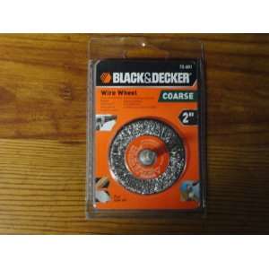 Black & Decker 2 Crimped Wire Wheel, Coarse, 1/4 Shank Part No. 70 