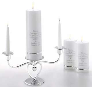   polished, heirloom quality deluxe wedding unity candle set
