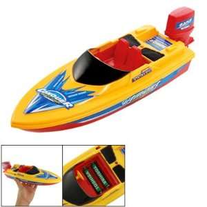   Children Battery Operated Racing Speed Boat Ship Toy Ylw Toys & Games