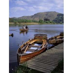 Boating on Grasmere, Lake District, Cumbria, England, United Kingdom 