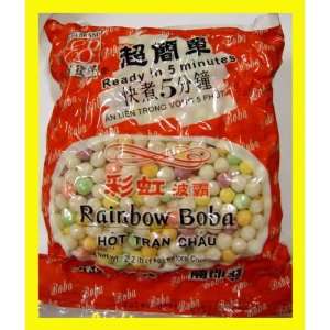Rainbow Tapioca Pearls Boba Bubble Tea Grocery & Gourmet Food