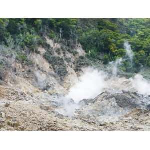  Steam Escaping from Boiling Water Mud Pot in Saint Lucia 