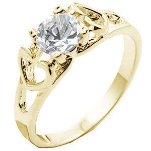 14k Gold, 1.44 Carat Diamond Mother/Daughter Ring  