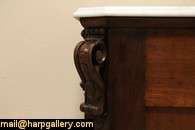 Victorian Marble Top Chest, Dresser Vessel Sink Vanity  