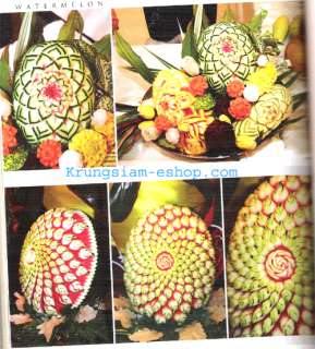 Thailand Carving Art Watermelon Fruit Vegetable, B0005  