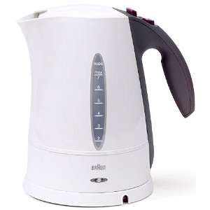  Braun WK200W Aqua Express Electric Water Kettle, White 