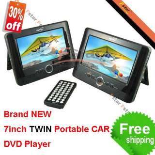 New 7 Twin Screen Portable DVD with USB,SD/MMC reader  