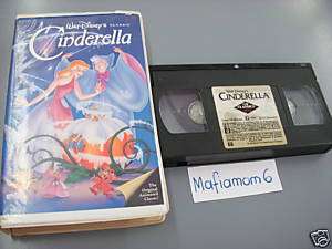 Cinderella VHS Disney Clamshell CC Original Classic OOP  