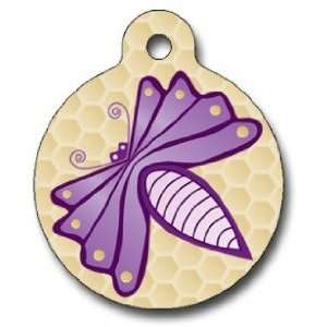  Purple Bug Pet ID Tag for Dogs and Cats   Dog Tag Art Pet 