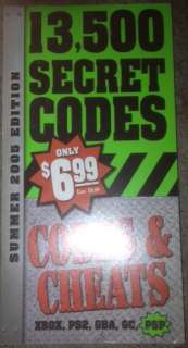 13,500 secret codes & cheats for PS2 XBOX Gameboy gamecube psp  