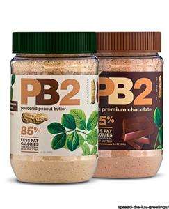   Peanut Butter Powder for Weight Watchers 1 Regular 1 Chocolate  