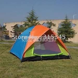  camping tent 3 4 person double layer tent two doors tent 