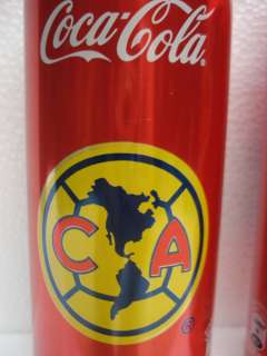 MEXICO COCA COLA CANS 450mL SOCCER AGUILAS AMERICA FC  