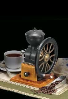 Cast Iron & Wood Coffee Grinder Nuts Spice Grains Too  
