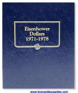 Whitman US Coin Album Eisenhower Dollars 1971 1978  