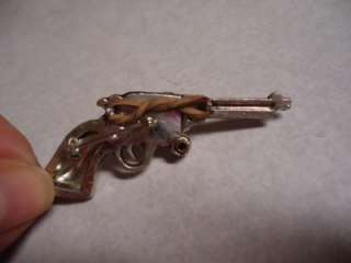 1950s Hopalong Cassidy Revolver Gun Pin, Pearl Handled Grip 