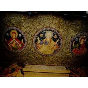 Orthodox Icons on Ceiling of Church in St. Paul and Peters Cathedral 