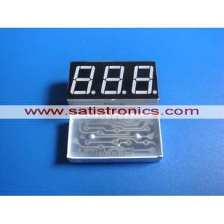 10x 0.56 3 Digit Red LED Display Common Cathode 12pins  