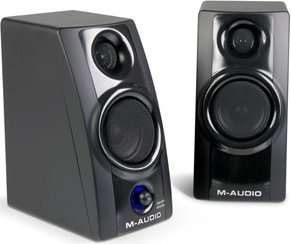  SPEAKERS M AUDIO AV20 MONITORS PAIR Best value Powered Speakers 