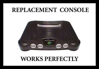 Black Nintendo 64 N64 REPLACEMENT Console System Free PRIORITY Ship 