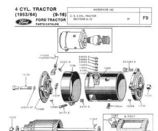 1953 TO 1964 FORD TRACTOR PARTS MANUAL PDF BOOK ON CD  