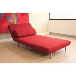 Collins Red Convertible Chair / Bed 