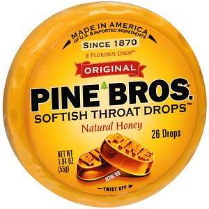 Pine Bros. Softish Throat Drops, Natural Honey 26 ea  