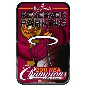 NBA Miami Heat 2011 World Champions 11 by 17 inch Locker 