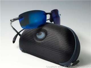 Costa Del Mar BALLAST POLARIZED Sunglasses Black / Blue Mirror 400P BA 