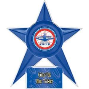 Cheerleading Stellar Ice 7 Trophies 6 Colors BLUE STAR/BLUE TWISTER 