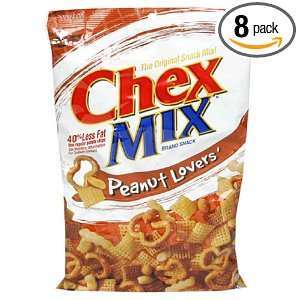 General Mills Chex Snack Mix, Peanut Lovers, 15 Ounce Bags (Pack of 8 