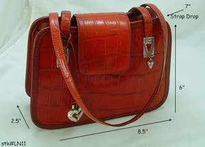   *Brighton*RED Moc Croc*Shoulderbag/Purse/Handbag/Cross Body/Handbag