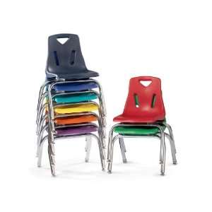  Berries Plastic Chair W/Chrome Plated Legs   12Inches Ht 