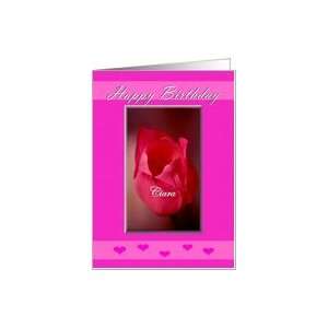  Happy Birthday   Ciara / Hot Pink Tulip Card Health 