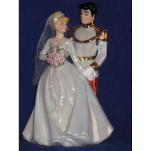 Disney Cinderella & Prince Wedding Cake Topper Figurine (Theme Park 