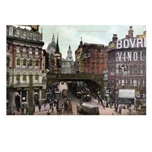 Ludgate Hill in the City of London, Early 20th century Giclee Poster 