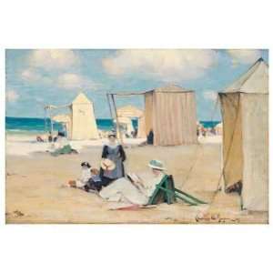  Beach at Dinard Clarence Alphonse Gagnon. 56.00 inches by 