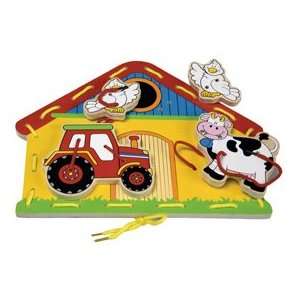  Lacing Farm Puzzle Classic Toy Toys & Games
