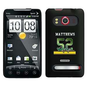  Clay Matthews Signed Jersey on HTC Evo 4G Case  