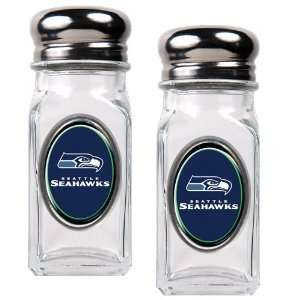 Sports NFL SEAHAWKS Salt and Pepper Shaker Set with Crystal Coat/Clear 