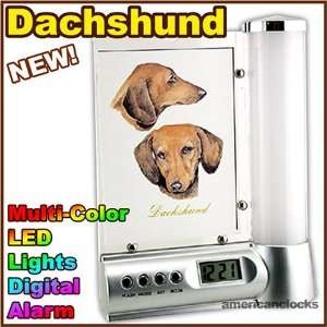    DOGS Dachshund LED Digital Dog Alarm Clock w/ Light