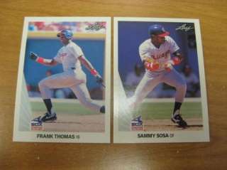 1990 Leaf Complete Set Frank Thomas Sammy Sosa Rookie  