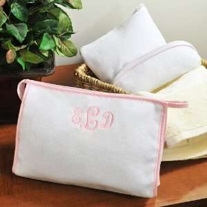    Trimmed Terry Cloth Cosmetic Bags Gift Set