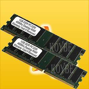 2GB (2x1GB) DDR400 Dell OptiPlex GX270 PC3200 DDR 400  