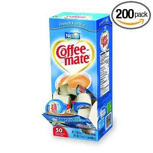 Coffee mate Coffee Creamer, French Vanilla Liquid Singles, 0.375 Ounce 