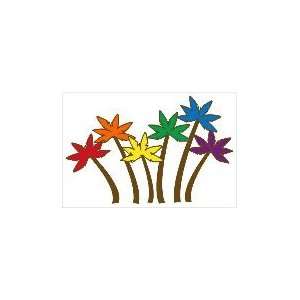  Rainbow palm trees sticker 