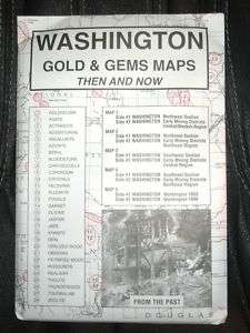 WASHINGTON STATE 5 DETAILED MAPS SHOW WHERE TO FIND GOLD + OTHER RARE 