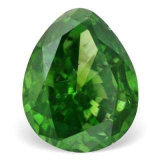 65 ctw PINE GREEN COLOR PEAR LOOSE NATURAL DIAMOND  
