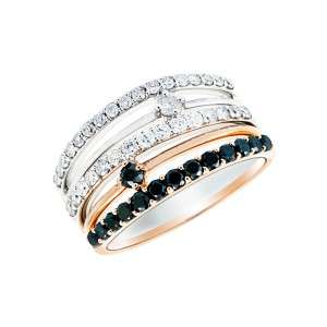 80 CT TW SI2 G ROUND DIAMOND COCKTAIL RING 14K SOLID TWO TONE GOLD 