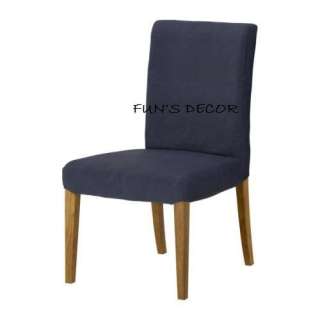 NEW IKEA HENRIKSDAL Dining Chair 21 Cover Slipcover   Sanne Blue 